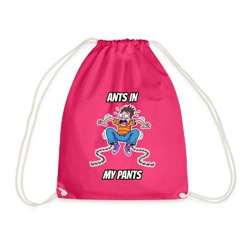 Ameisen in meiner Hose – Witzige buchstäbliche Idiom-Zeichentrickserie - Turnbeutel - Fuchsia - Vorne