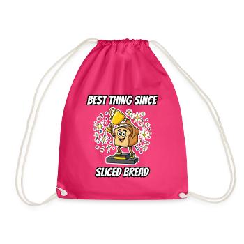 Das Beste seit Sliced Bread – lustiges Idiom Tee - Turnbeutel - Fuchsia - Vorne