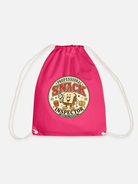 Professional Snack Inspector – Vintage Food - Turnbeutel - Fuchsia