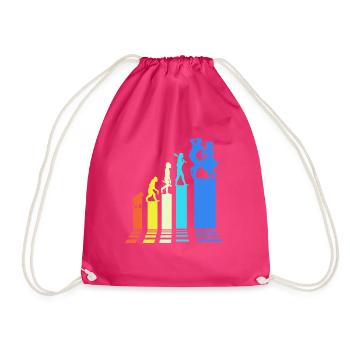 Square Dance - Turnbeutel - Fuchsia - Vorne