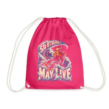 Rettungsschwimmer Wasserrettung So Others May Live - Turnbeutel - Fuchsia - Vorne