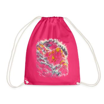 Rettungsschwimmer Wasserrettung - Turnbeutel - Fuchsia - Vorne