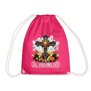 Katholischen Kirche Zu Halloween - Turnbeutel - Fuchsia - Vorne