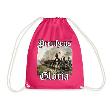 Preußische Uniform Geschenk preußisch blau Flagge - Turnbeutel - Fuchsia - Vorne