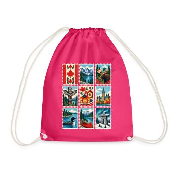Kanada Briefmarken - Turnbeutel - Fuchsia - Vorne