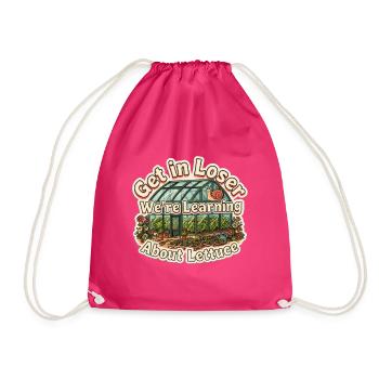Steig ein, Verlierer, wir lernen etwas über Lettuce Lover - Turnbeutel - Fuchsia - Vorne