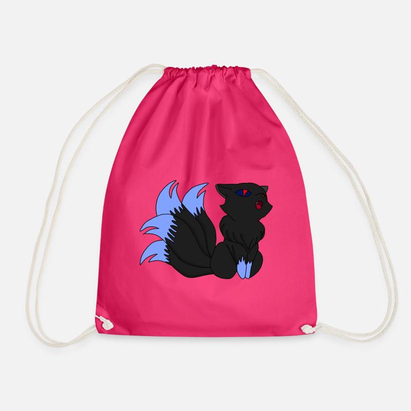 Dark Kitsune / Geschenkidee - Turnbeutel - Fuchsia