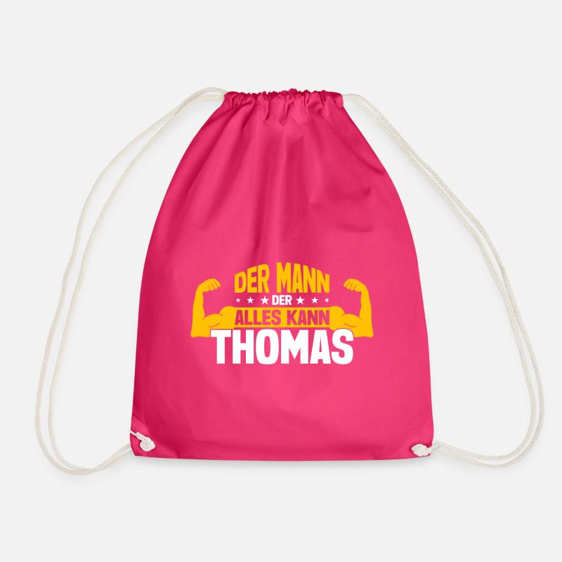 Thomas Der Mann Der Alles Kann Vorname Thomas - Turnbeutel - Fuchsia