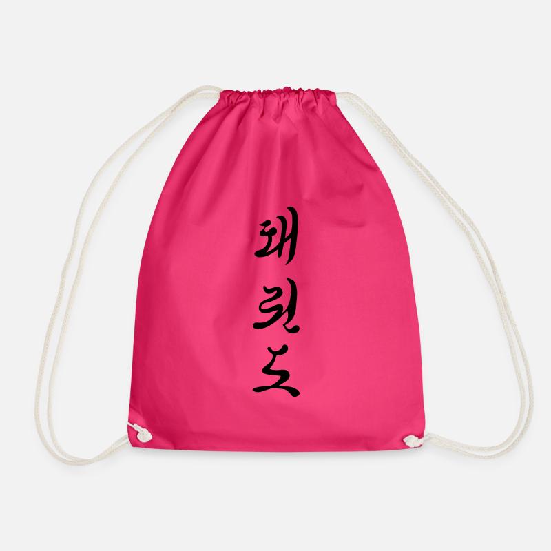 Tae Kwon Do Schriftzeichen - Turnbeutel - Fuchsia