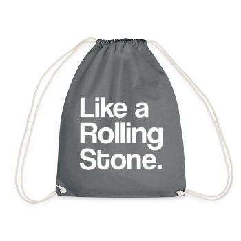 Like a Rolling Stone - Turnbeutel - Grau - Vorne