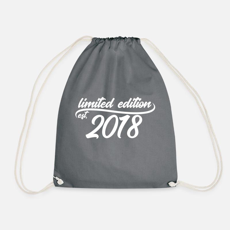 Limited Edition est 2018 - Drawstring Bag - grey