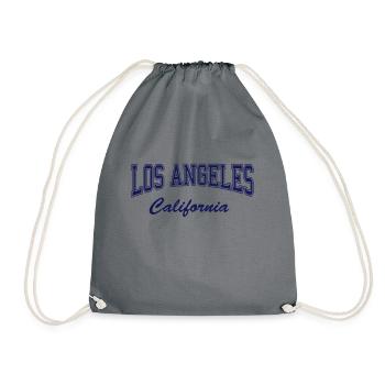los_angeles_california - Turnbeutel - Grau - Vorne
