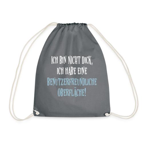 Nicht Dick Computer Nerd Spruch - Turnbeutel