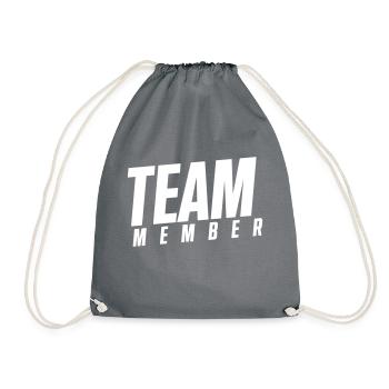 Team Member - Drawstring Bag - grey - Front