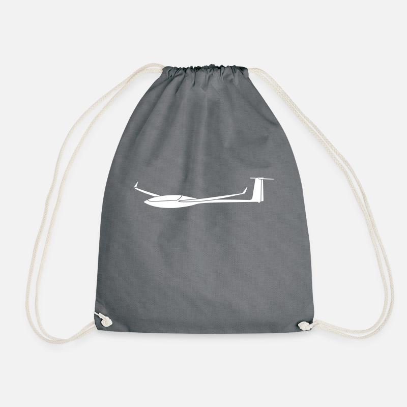 Glider glider - Drawstring Bag - grey