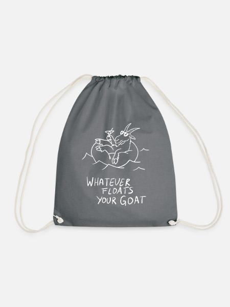 Whatever Floats Your Goat - Turnbeutel - Grau