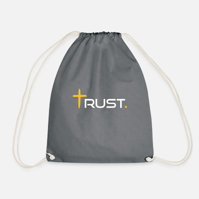 trust by csdesign - Drawstring Bag - grey