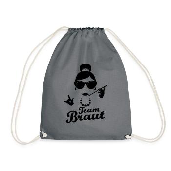 Chemises de l’équipe de mariage Équipe de la mariée - Sac de sport léger - gris - Devant