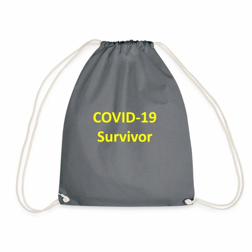 covid19 survivor yellow - Drawstring Bag