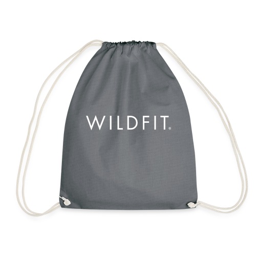 Wildfit Logo Weiß - Turnbeutel