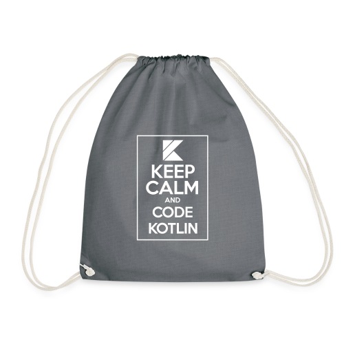 Keep Calm And Code Kotlin - Drawstring Bag