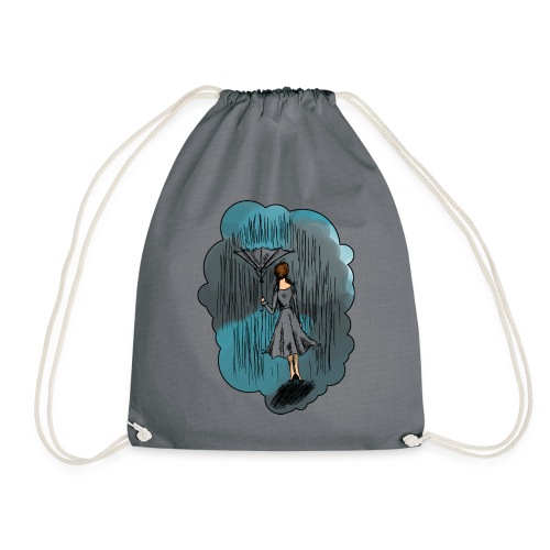 Upside Down Umbrella - Drawstring Bag