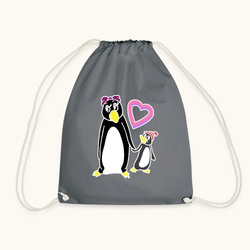 Śmieszne Pingwin Mama Babcia Prezent Pomysł Dzień Matki - Worek gimnastyczny