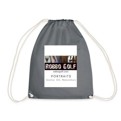 robbo golf signature design - Drawstring Bag