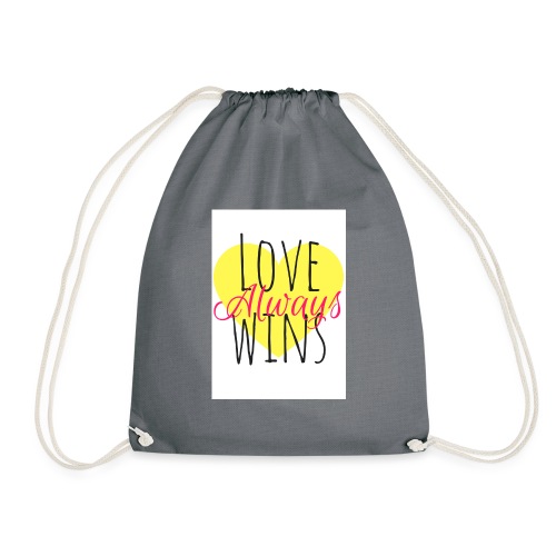 Love Always wins - Drawstring Bag