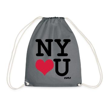 New York loves you - couleurs personnalisables - Sac de sport léger - gris - Devant