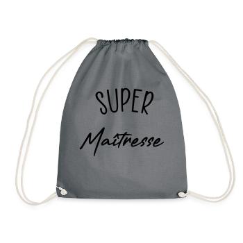 super maitresse - Sac de sport léger - gris - Devant