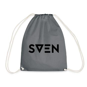 Prénom Sven - Sac de sport léger - gris - Devant
