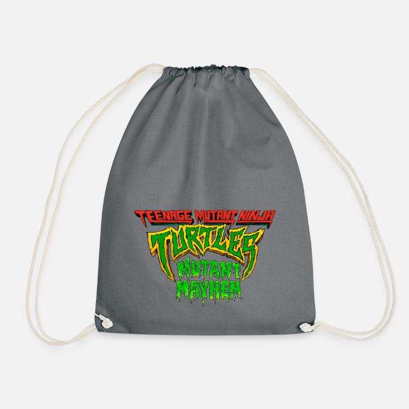 TMNT Mutant Mayhem Logo - Turnbeutel - Grau