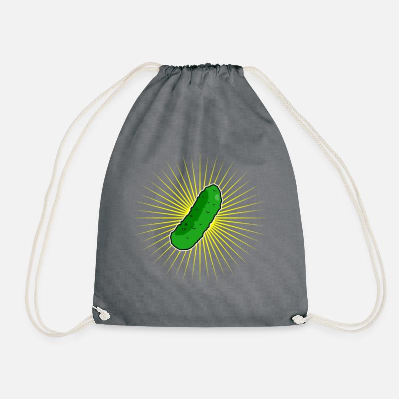 Pickle Star Pickle - Drawstring Bag - grey
