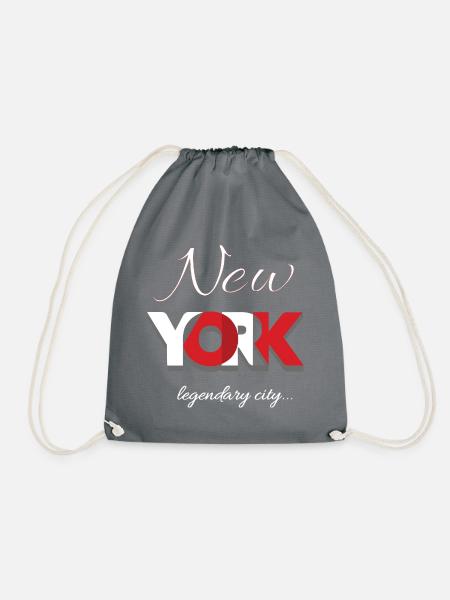 New York - Turnbeutel - Grau