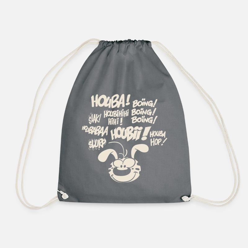 Marsupilami Design Houba - Drawstring Bag - grey