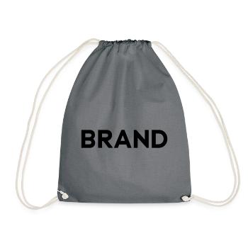 BRAND Design, Marken, Type, Typografie, Statement - Turnbeutel - Grau - Vorne