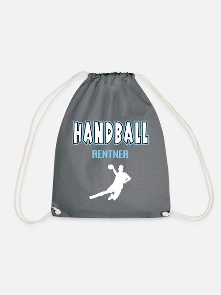 Handball Rentner Rente Ruhestand Handballer Sport - Turnbeutel - Grau