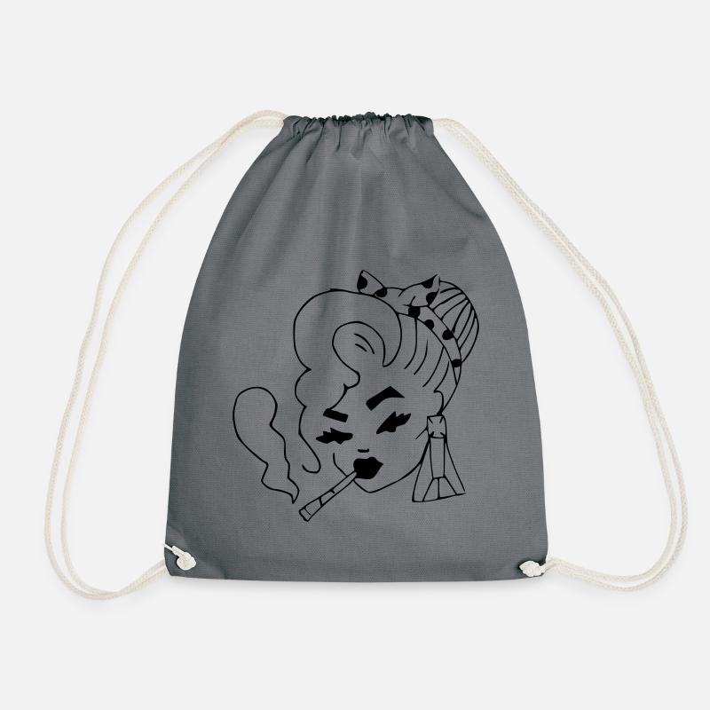 Mrs - Drawstring Bag - grey