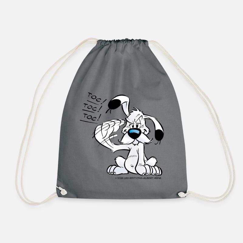 Astérix & Obélix Idéfix Frappe Toc Toc Toc - Sac de sport léger - gris