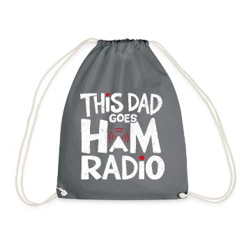Ce papa adore la radio amateur - Sac de sport léger - gris - Devant