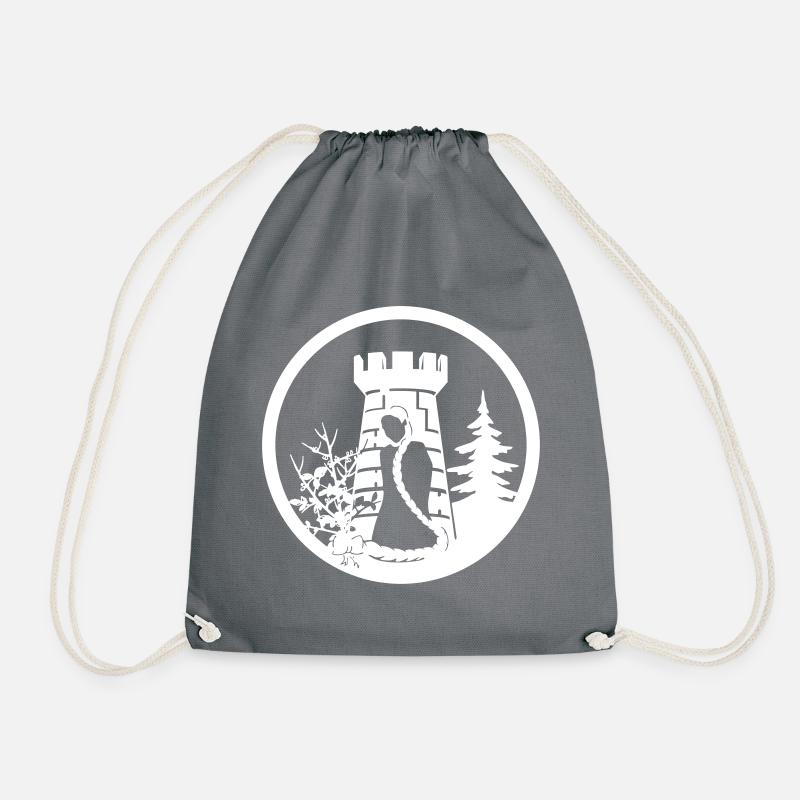 Rapunzel - Drawstring Bag - grey