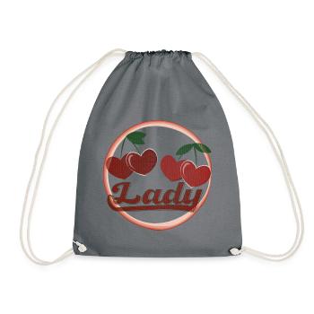 Cherry Cherry Lady - Turnbeutel - Grau - Vorne