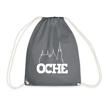 Oche Aachen Ingenieur Student - Turnbeutel - Grau - Vorne