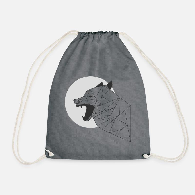 grauer Wolf - Turnbeutel - Grau