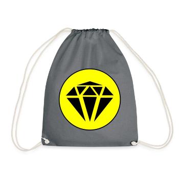 Cercle d’icônes de diamant - Sac de sport léger - gris - Devant
