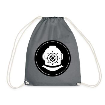 Apnea Diving Circle - Drawstring Bag - grey - Front