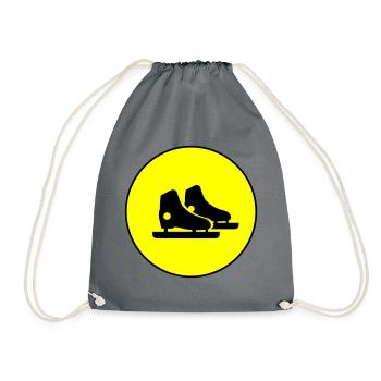 Eiskunstlauf Schlittschuhe - Turnbeutel - Grau - Vorne