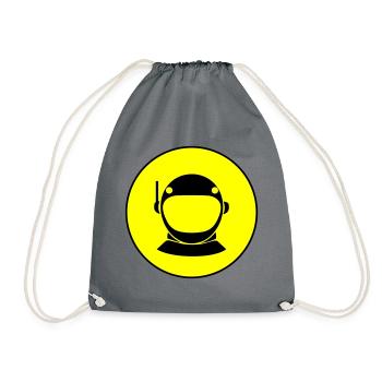 Astronaut icon icon - Drawstring Bag - grey - Front