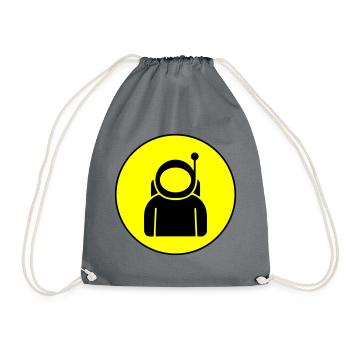 Astronaut icon icon - Drawstring Bag - grey - Front
